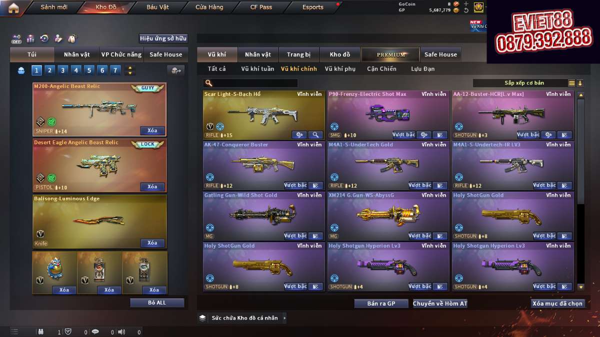 shop acc cf uy tin gia re